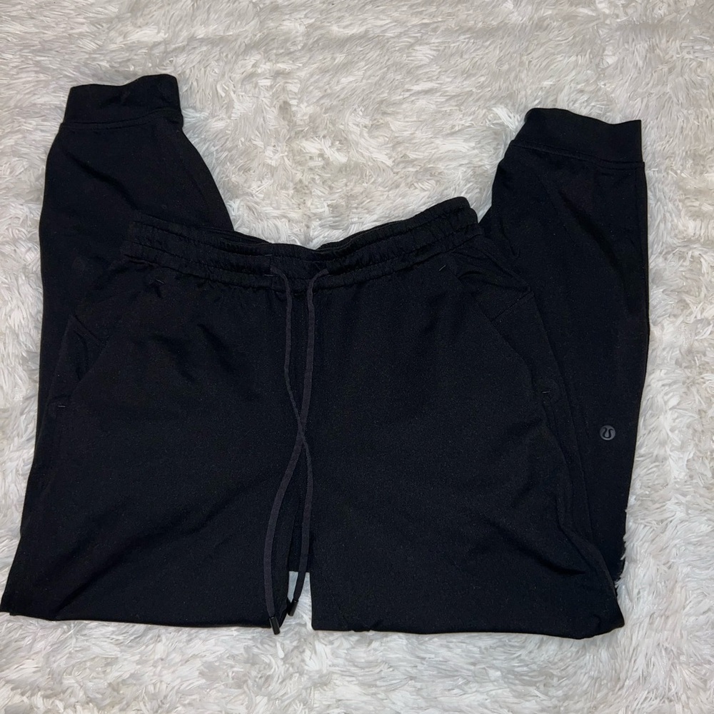 Lululemon Soft Jersey Classic Fit Mid Rise Joggers Color Black Size 4